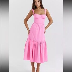 House of CB Pink Midi Dress